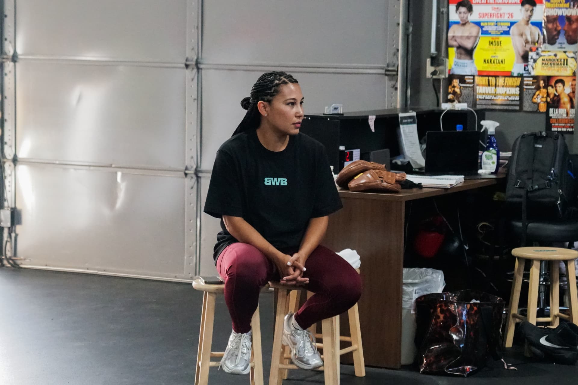 Coach Mary Ann between rounds at BWB