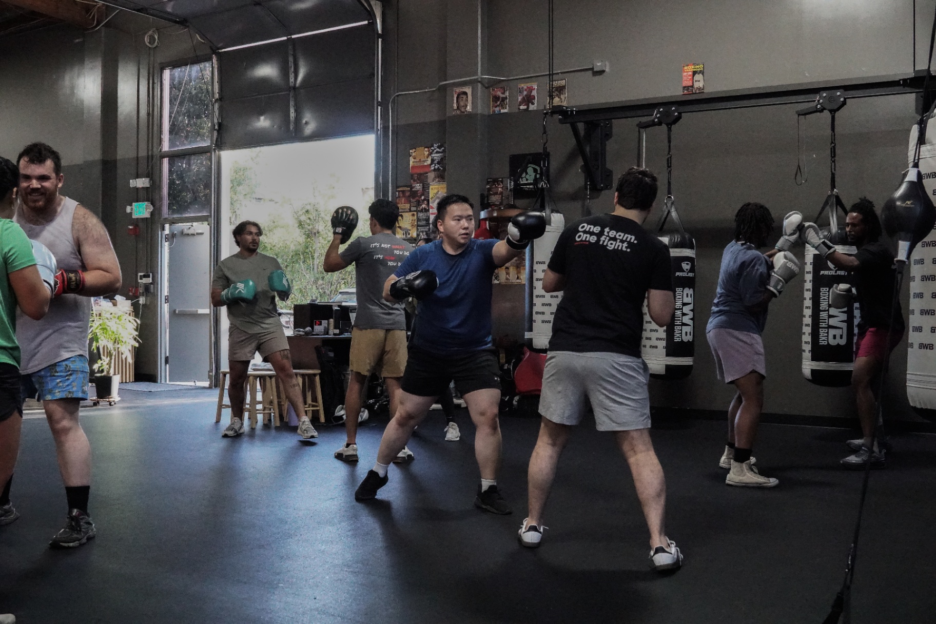 Athletes training at Boxing With Bakr