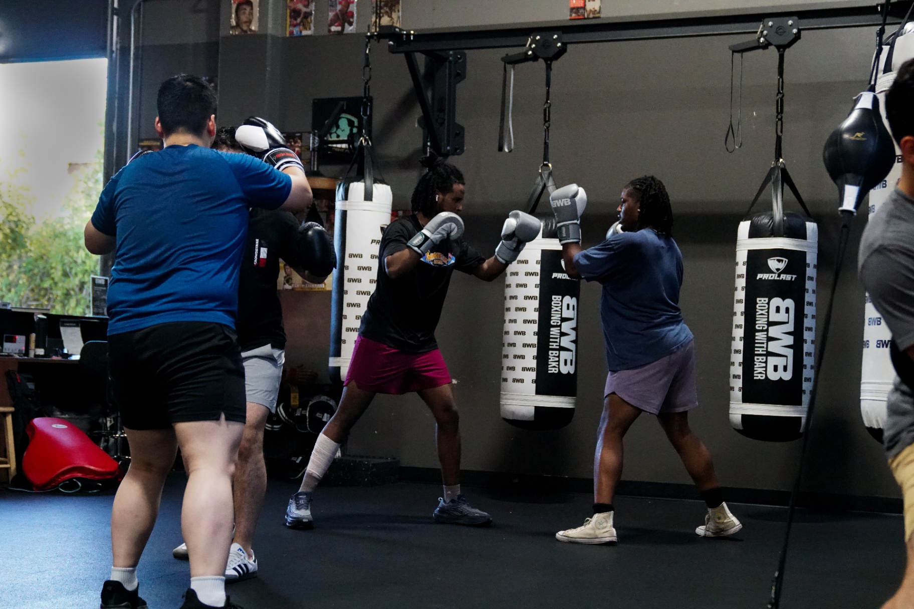 Bagwork on the BWB heavy-bag wall